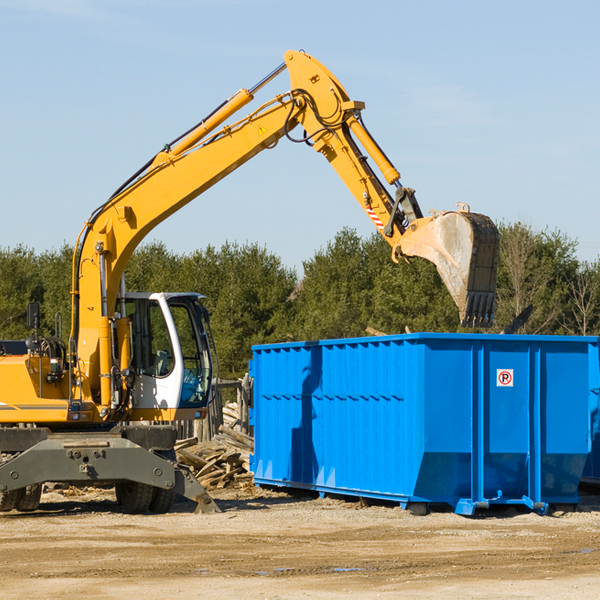 is there a minimum or maximum amount of waste i can put in a residential dumpster in Oakford IN